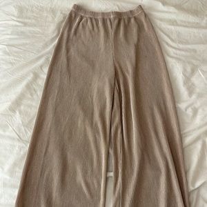 Gold shimmer pants F21
